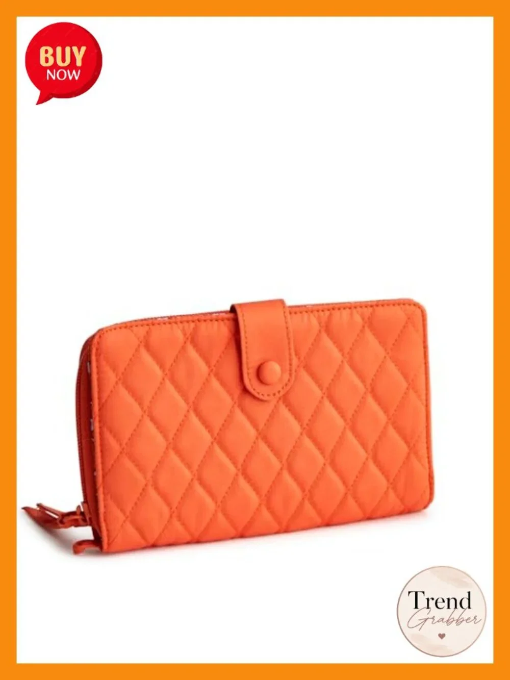 Premium Cotton Large Tab Wallet with 15 Pockets Snap Closure